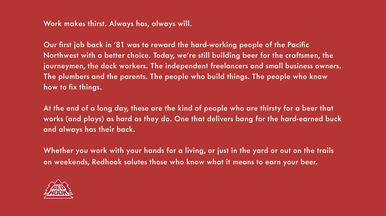 Work Makes Thirst. Always has, always will.